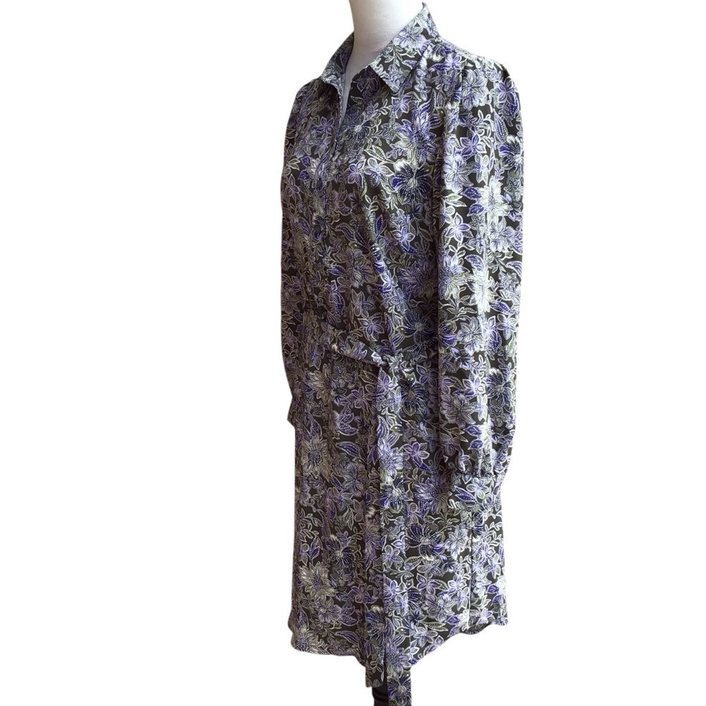 Loft Floral Long Sleeve Shift Dress Women’s Size Small - Picture 3 of 10